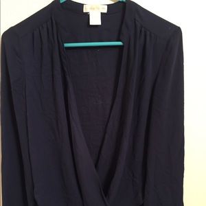 Dark blue blouse